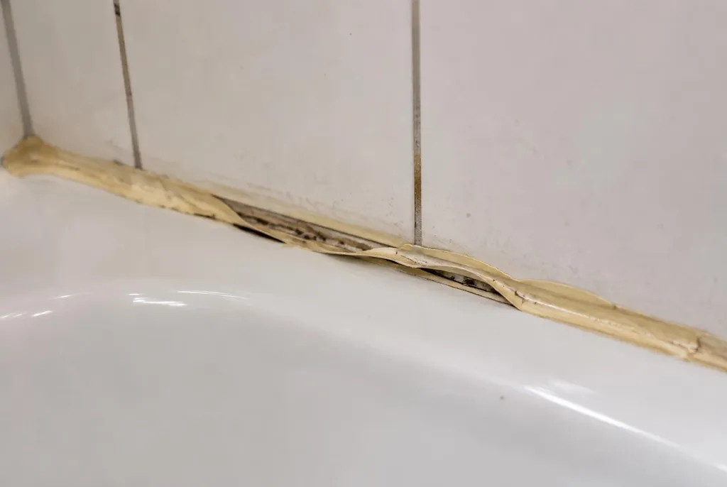 Kitbedrijf Dalfsen – loslatende kit naast het bad